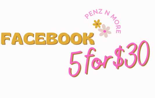 ✨Facebook 5 for $30